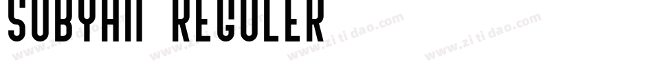 Subyan-Reguler字体转换