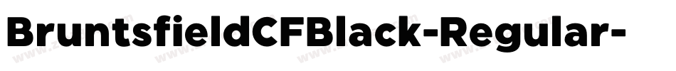 BruntsfieldCFBlack-Regular字体转换