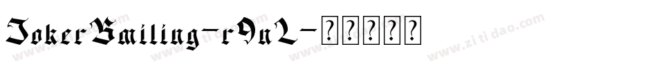 JokerSmiling-r9nL字体转换