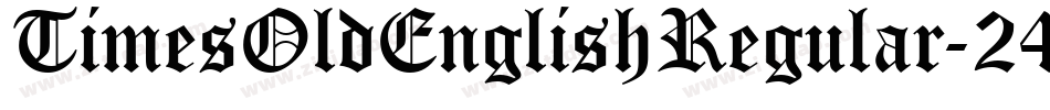 TimesOldEnglishRegular-24de字体转换