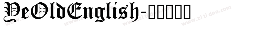 YeOldEnglish字体转换