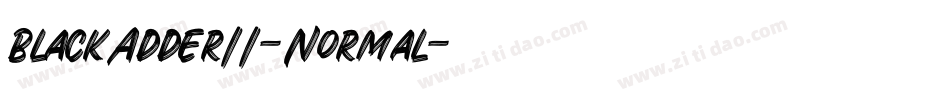 BlackAdderII-Normal字体转换