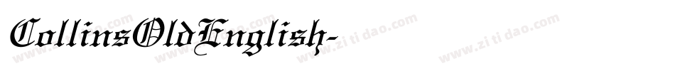 CollinsOldEnglish字体转换