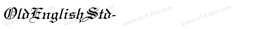 OldEnglishStd字体转换