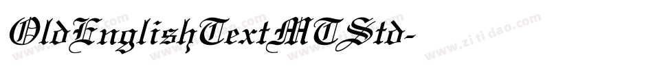 OldEnglishTextMTStd字体转换