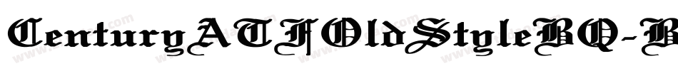 CenturyATFOldStyleBQ-Bold字体转换
