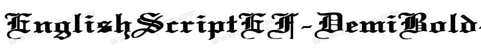 EnglishScriptEF-DemiBold字体转换