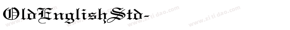 OldEnglishStd字体转换