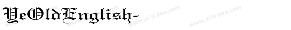 YeOldEnglish字体转换
