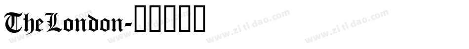 TheLondon字体转换