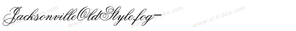JacksonvilleOldStyle.fog字体转换