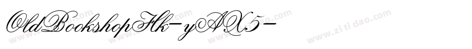 OldBookshopHk-yAX5字体转换