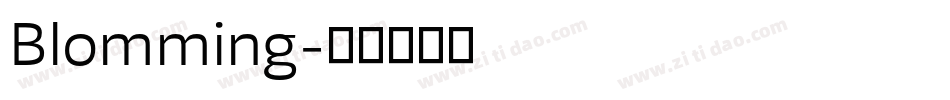 Blomming字体转换