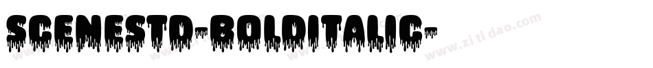 SceneStd-BoldItalic字体转换