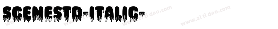 SceneStd-Italic字体转换