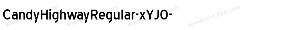 CandyHighwayRegular-xYJ0字体转换