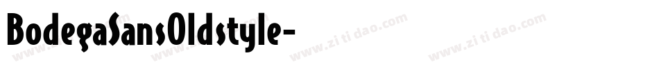 BodegaSansOldstyle字体转换