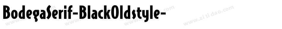 BodegaSerif-BlackOldstyle字体转换