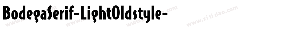 BodegaSerif-LightOldstyle字体转换