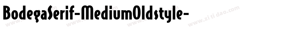BodegaSerif-MediumOldstyle字体转换