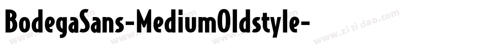 BodegaSans-MediumOldstyle字体转换