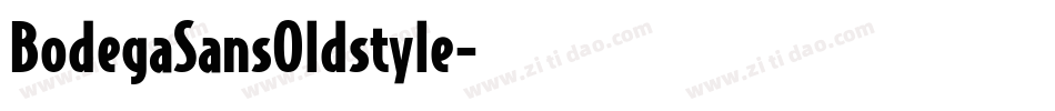 BodegaSansOldstyle字体转换