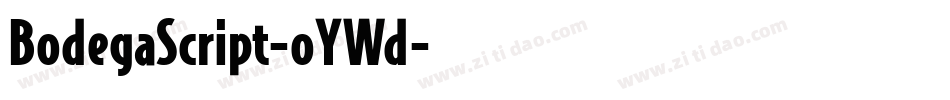 BodegaScript-oYWd字体转换