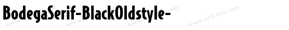 BodegaSerif-BlackOldstyle字体转换
