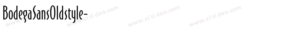 BodegaSansOldstyle字体转换