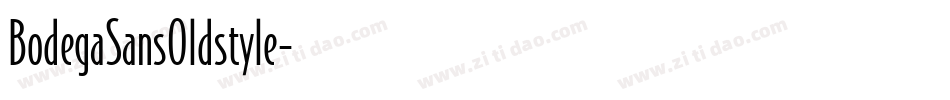 BodegaSansOldstyle字体转换