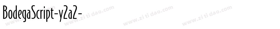 BodegaScript-y2a2字体转换