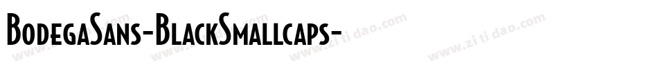 BodegaSans-BlackSmallcaps字体转换