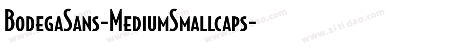 BodegaSans-MediumSmallcaps字体转换