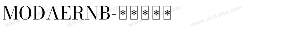 MODAERNB字体转换
