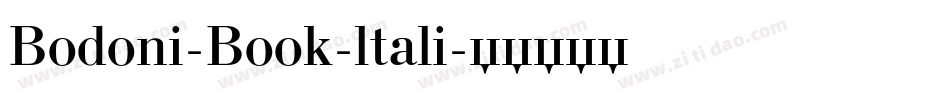 Bodoni-Book-ltali字体转换