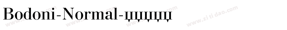 Bodoni-Normal字体转换