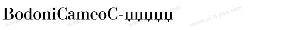 BodoniCameoC字体转换