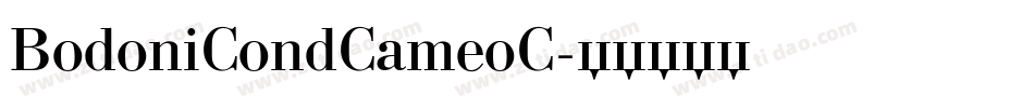 BodoniCondCameoC字体转换