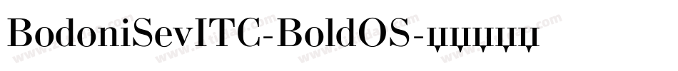 BodoniSevITC-BoldOS字体转换