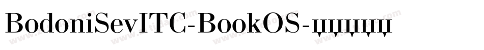 BodoniSevITC-BookOS字体转换