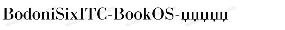 BodoniSixITC-BookOS字体转换