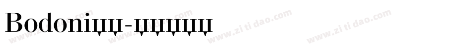 Bodoni字体字体转换