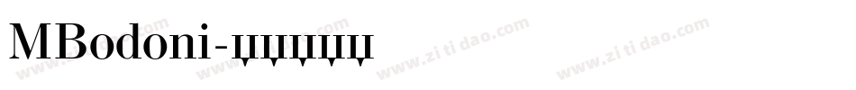 MBodoni字体转换