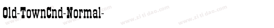 Old-TownCnd-Normal字体转换