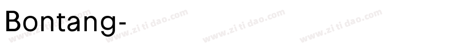 Bontang字体转换