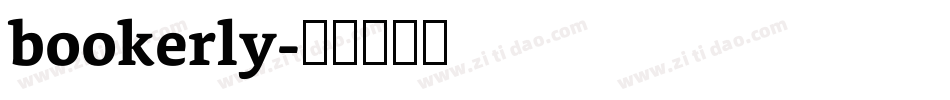 bookerly字体转换