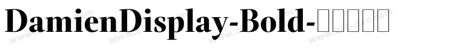 DamienDisplay-Bold字体转换
