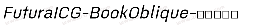 FuturaICG-BookOblique字体转换