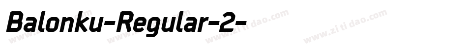 Balonku-Regular-2字体转换