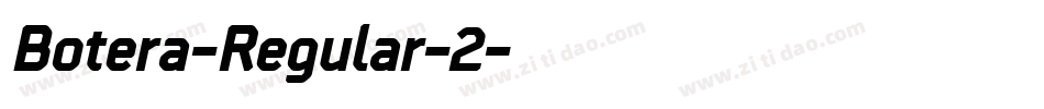 Botera-Regular-2字体转换